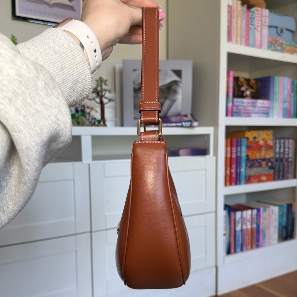 Celine Ava Triomphe Shoulder Bag in Tan - Picture 4 of 13